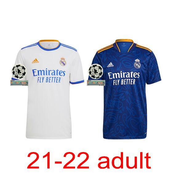2021-2022 Real Madrid Adult + Patch Best Quality in Thailand
