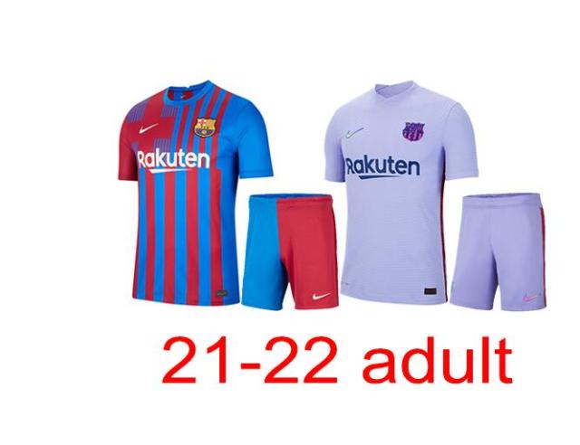 Free Shipping Barcelona Adult Set 2021-2022 Thailand's best quality