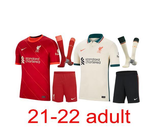 Free Shipping Liverpool Adult Set+Socks 2021-2022 Thailand's best quality