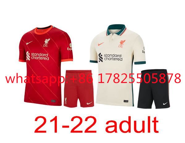 Free Shipping Liverpool Adult Set 2021-2022 Thailand's best quality