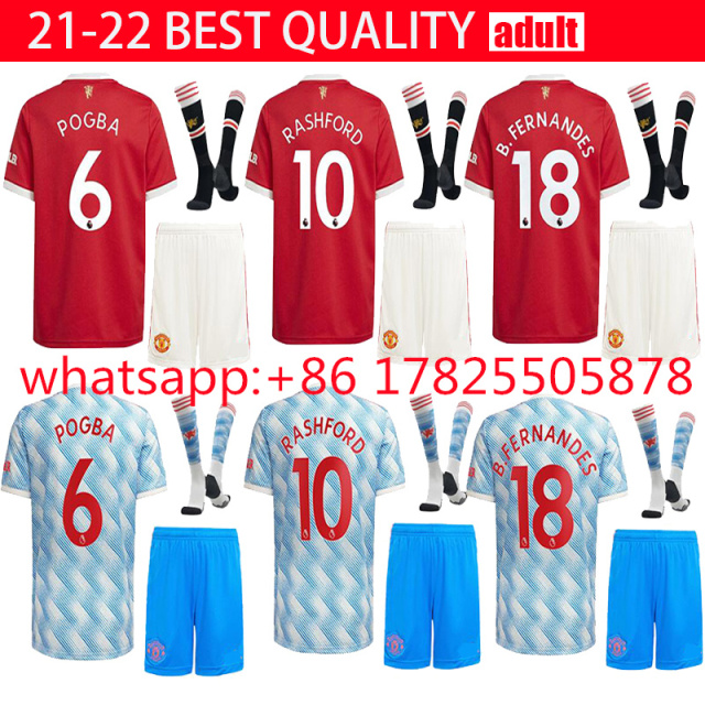 Free Shipping Manchester United Adult Set+Socks 2021-2022 Thailand's best quality