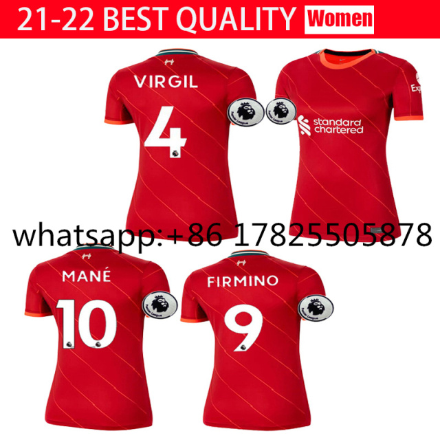 Free Shipping Liverpool Women+Patch 2021-2022 Thailand's best quality