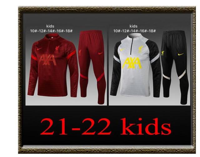 2021-2022 Liverpool Kids Training clothes