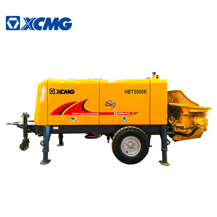 XCMG HBT5008k 82 kw trailer mounted concrete pump