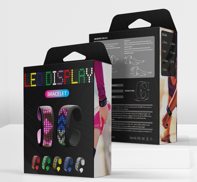 LED Wrist Band-Support Self-Programmed by APP