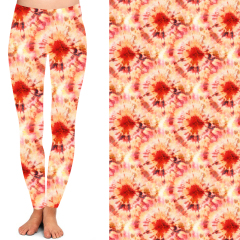 Colorful floral high waist leggings