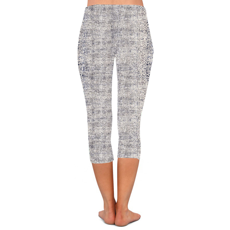 Leopard-print high waist leggings with grey and white background
