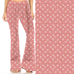 Pink Petals printing-flares pants