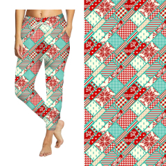 Light green and red Christmas collection full jogger