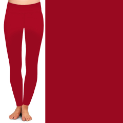 Red high waist leggings