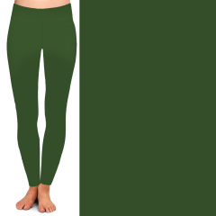 Dark green high waist leggings