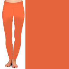 Orange high waist leggings