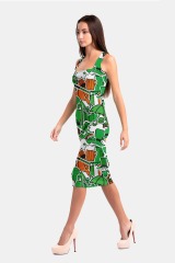 gree umbrella print package hip dress