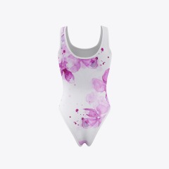 White Background Marble Sleeveless Bodysuits