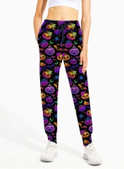 tie die full length joggers