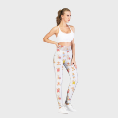 Printed high waist leggings