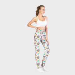 Printed high waist leggings