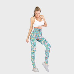 Printed high waist leggings