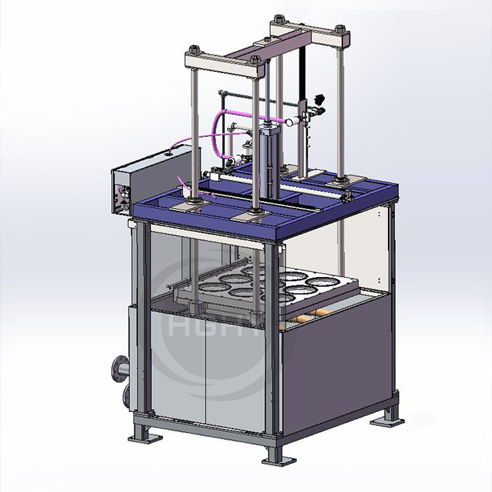 Machine de moulage de pâte à papie, chaîne de production de vaisselle,  couvercles en fibre moulée