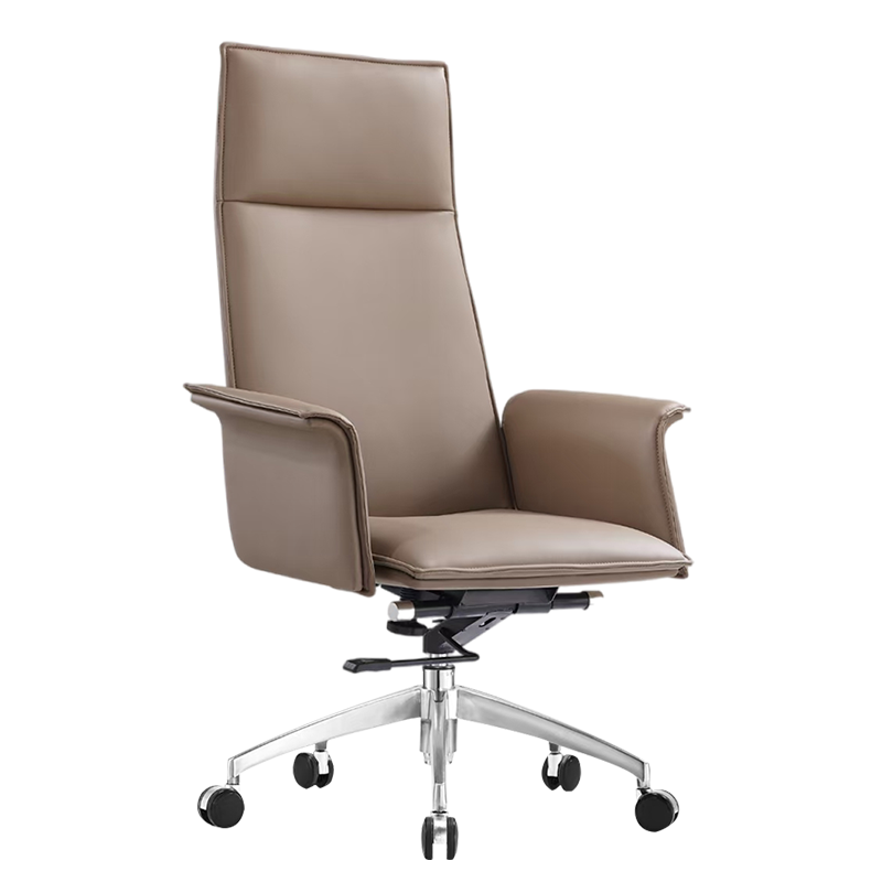 SingMart-Office Furniture，High Back Swivel Wooden Armrest Executive ...