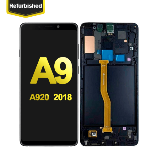 OLED Assembly With Frame For Samsung Galaxy A9 (A920 / 2018) (Premium Quality) (Black)