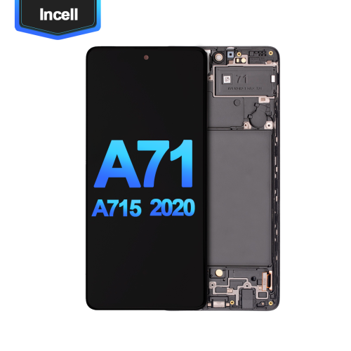 LCD Assembly With Frame For Samsung Galaxy A71 (A715 / 2020) (Aftermarket: Incell) (All Colors)