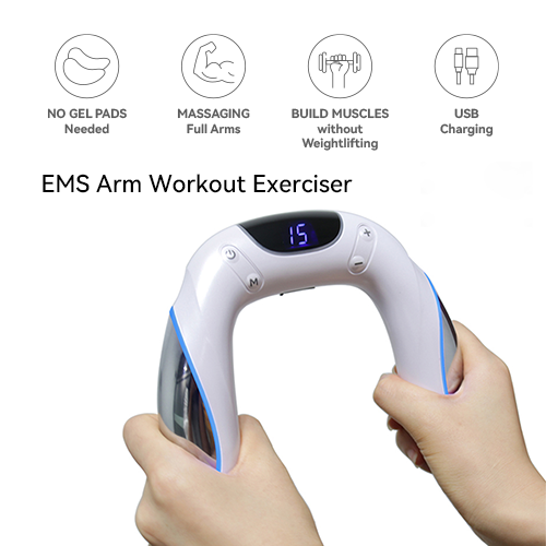 Dual arm mini ems arm workout exerciser home training device