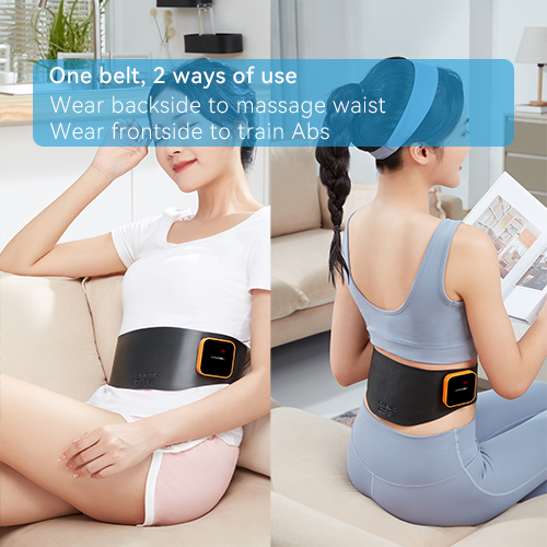 Customized factory model EMS heating massage belt for Abs and