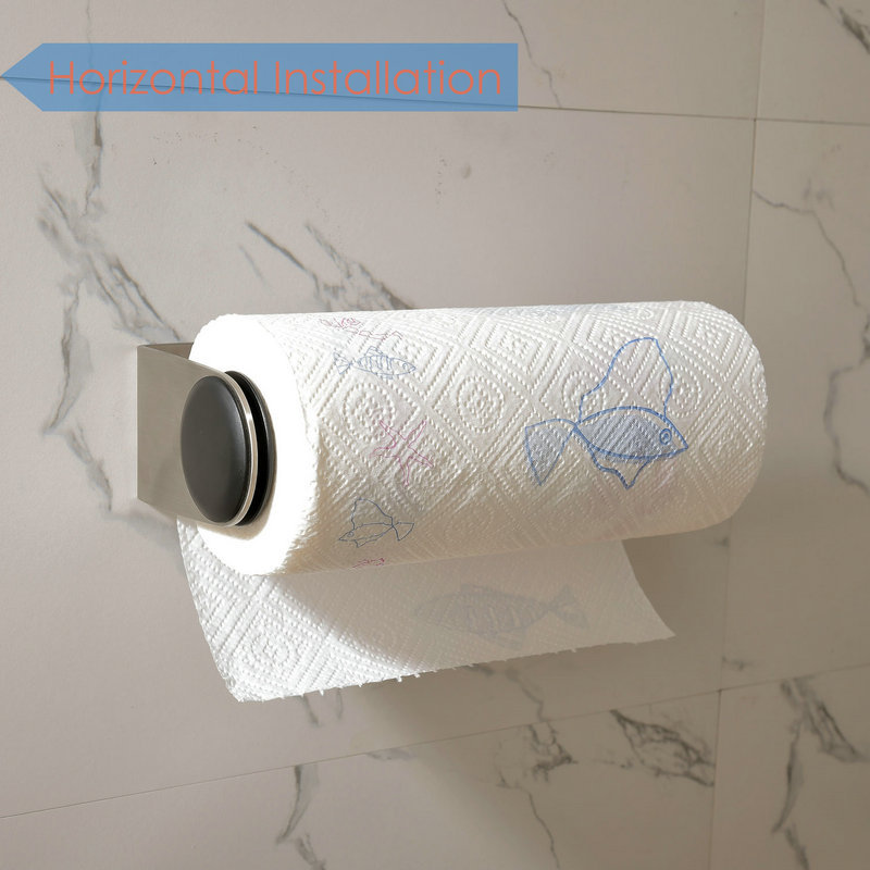 Simply-Tear Kitchen Paper Towels Holder Under Cabinet Brushed 2MM SUS304 Stainless Steel