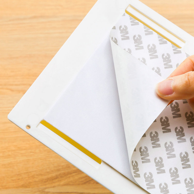 Adheisve Under Table Drawer Desk Organizer Box 2PACK - White