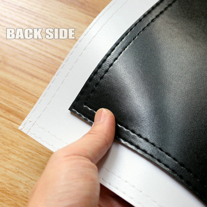 Leather Placemats Marble Pattern Wiping Cleaning Set of 4 - White