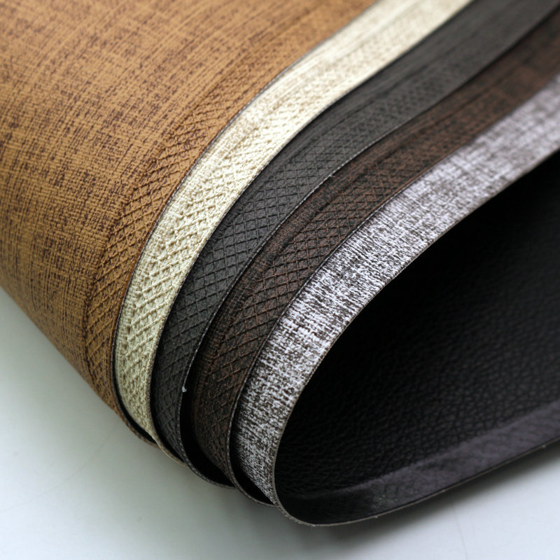 Anti-Slip Placemats Imitation Linen Leather Easy Wiping Cleaning Set of 4
