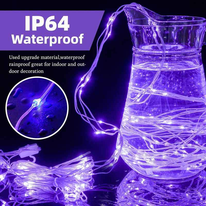 8 Lighting Modes LED Curtain Lights Indoor USB Powered Xmas String Light Remote Control