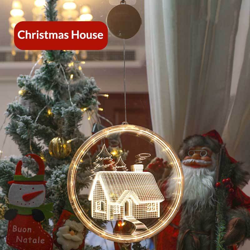 BIG LED 3D Christmas Tree Hanging Lamp Xmas Decorations Lights