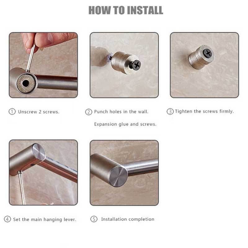 Utensil Rack for Kitchen Tool with 10 Hooks  22 Inch