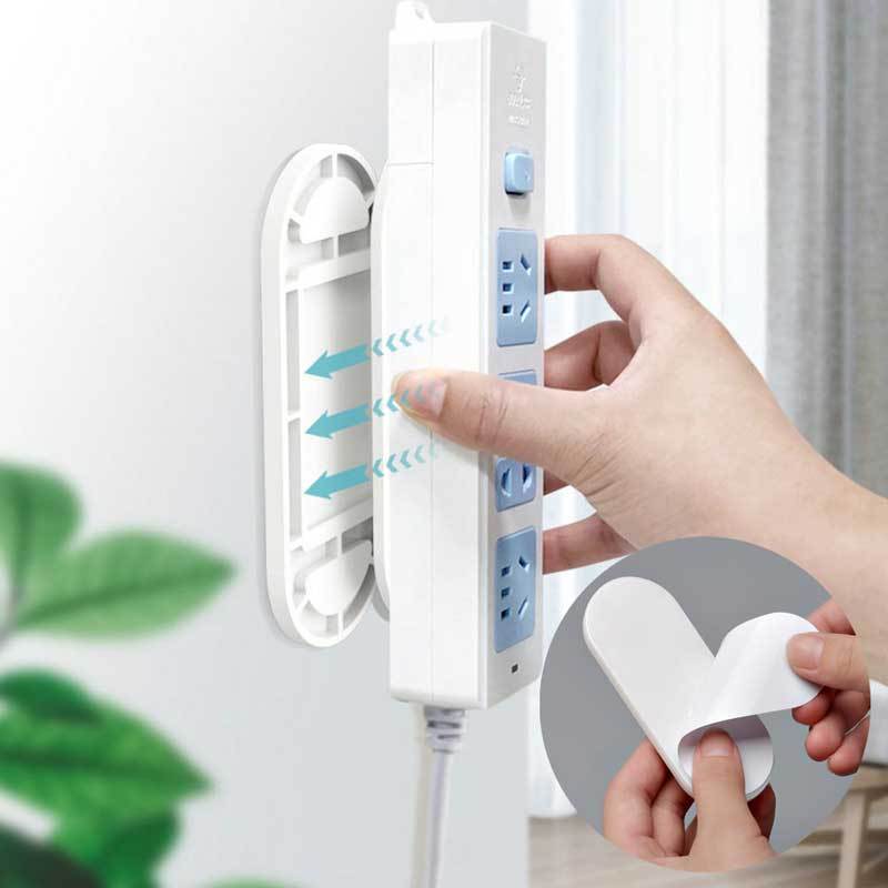 Adhesive Power Strip Holder Wall Mount Organizer 8PACK