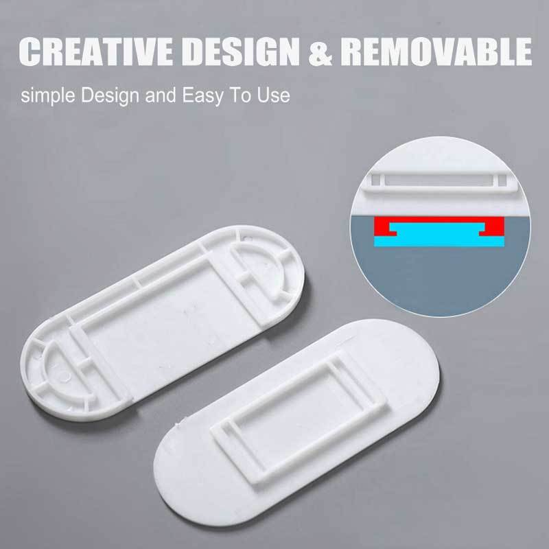 Adhesive Power Strip Holder Wall Mount Organizer 8PACK