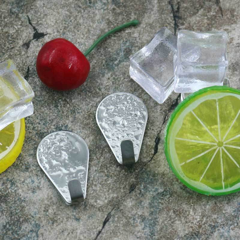 Mini Adhesive Hooks Strong 3M Tape SUS304 Stainless Steel 24PACK