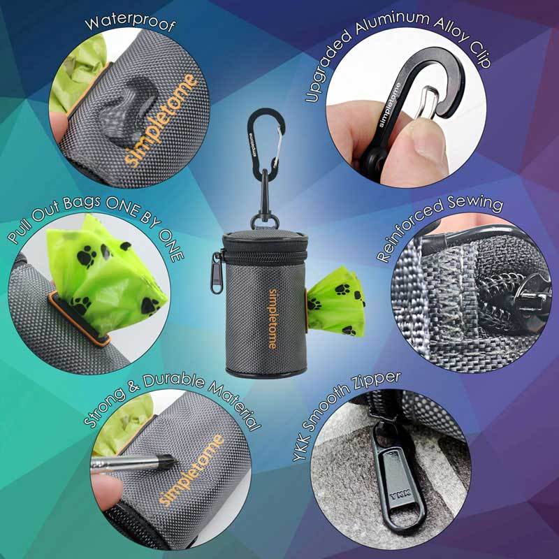Dog Poop Bag Holder for Leash or Belt