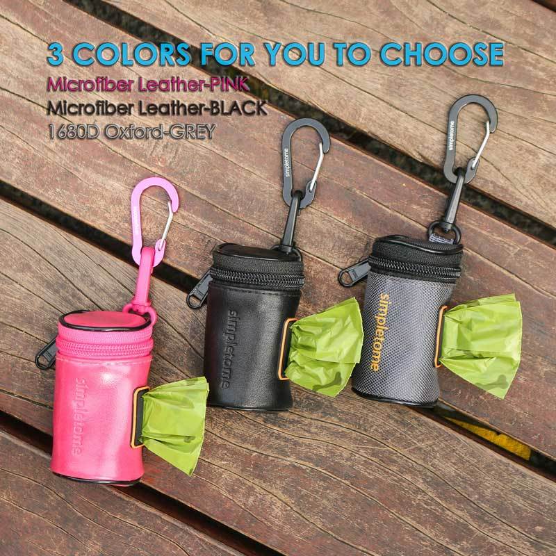 Dog Poop Bag Holder for Leash or Belt