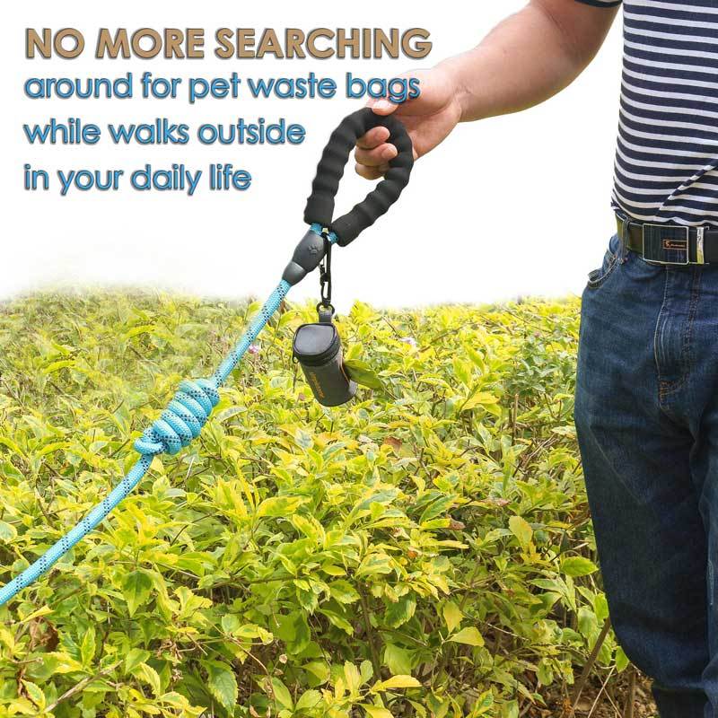Dog Poop Bag Holder for Leash or Belt