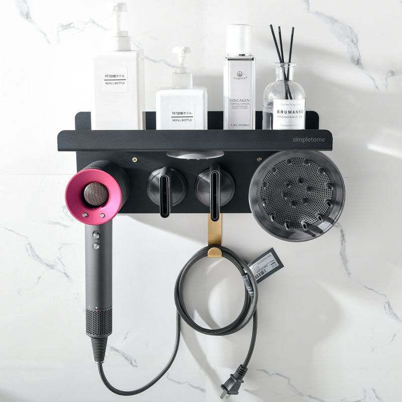 Wall Mount Organizer for Dyson Supersonic Hair Dryer with Storage Rack