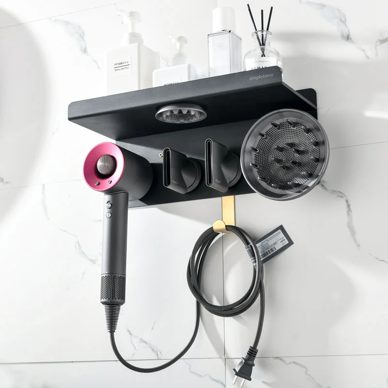 Wall Mount Organizer for Dyson Supersonic Hair Dryer with Storage Rack