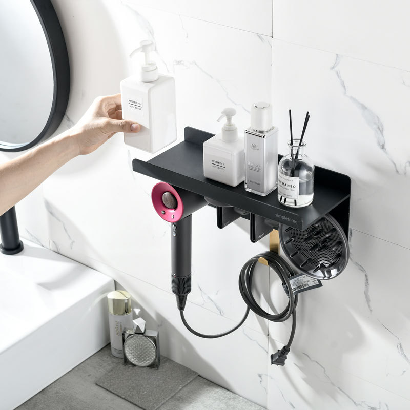 Wall Mount Organizer for Dyson Supersonic Hair Dryer with Storage Rack