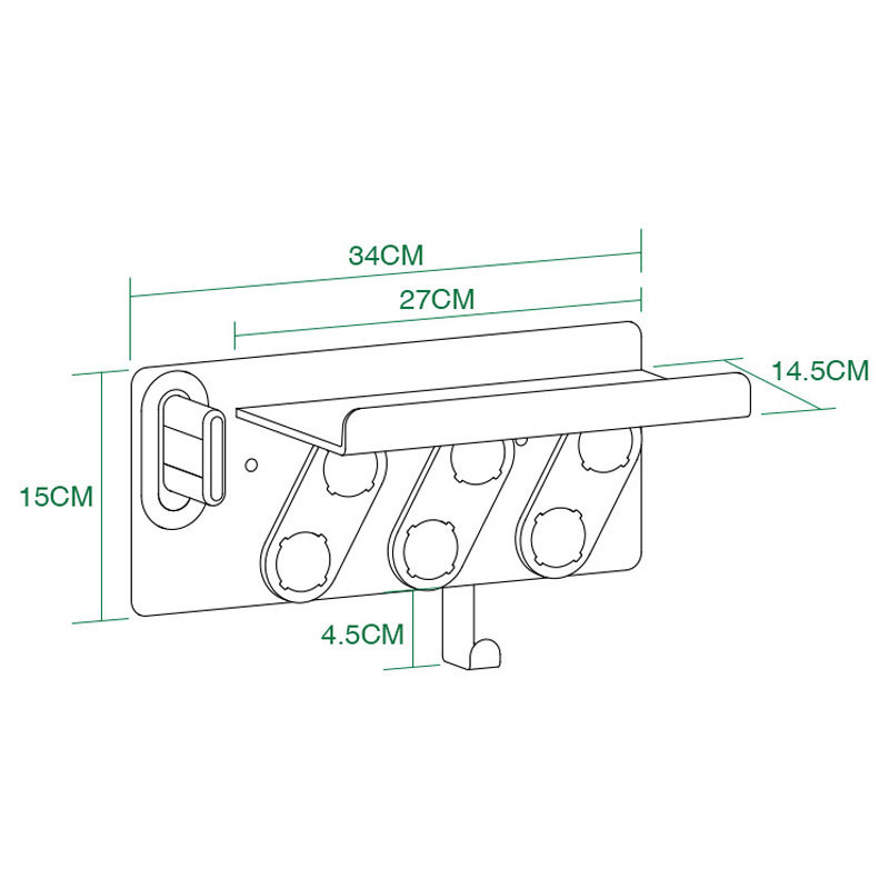 Wall Mount Storage Rack for Dyson Airwrap Complete Styler