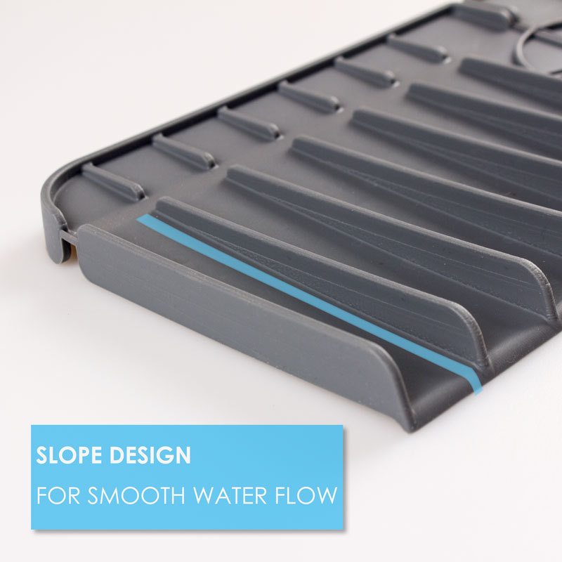 Faucet Mat for Kitchen Bathroom Sink Drying Rack Splash Guard