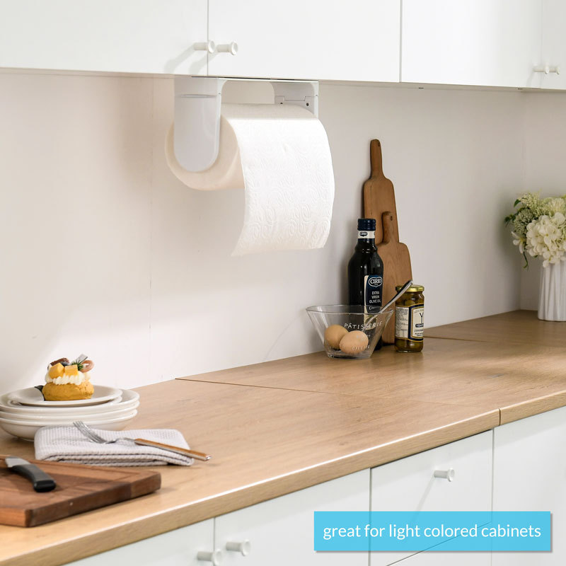 SimplyTear ONE HAND TEAR Paper Towel Holder Under Cabinet OR Wall Mount