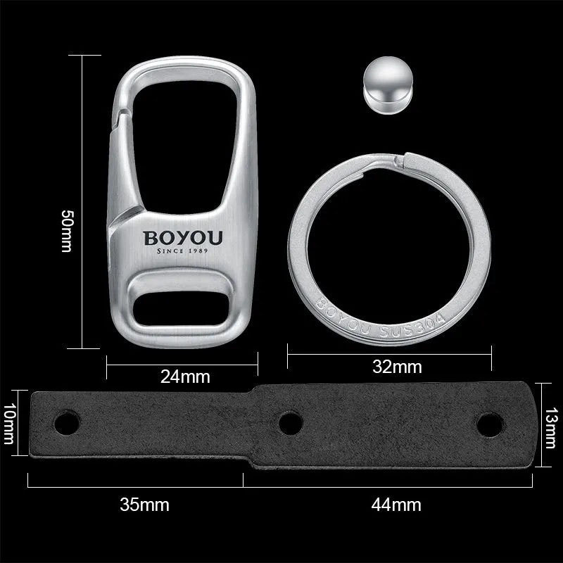 Keychain For Car Heavy Duty 316 Stainless Steel 3D Powdered Metal Process