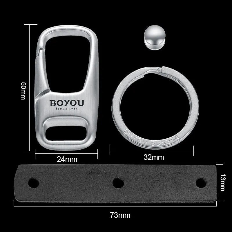 Keychain For Car Heavy Duty 316 Stainless Steel 3D Powdered Metal Process