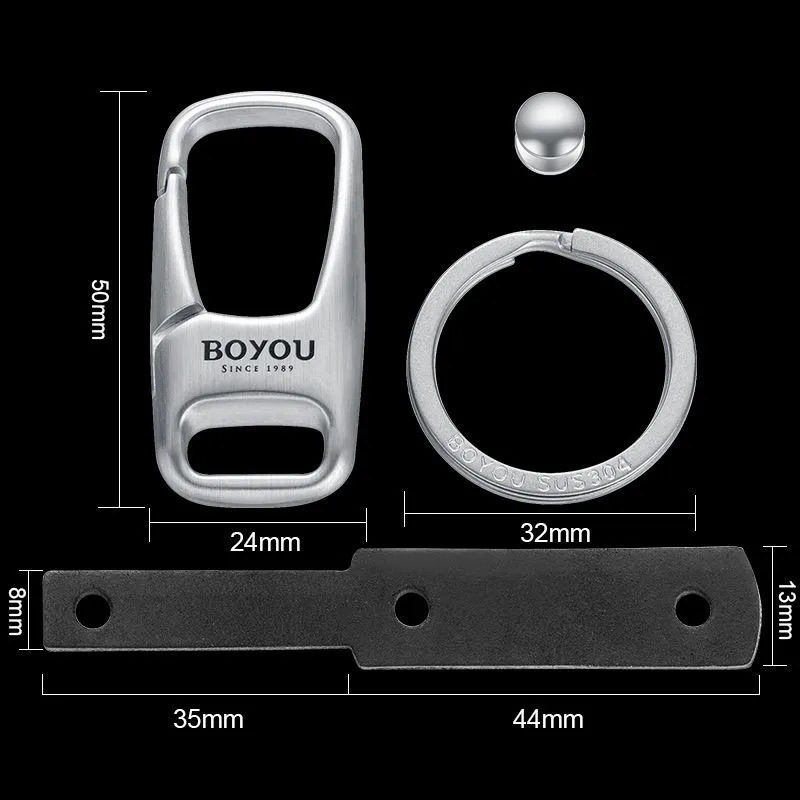 Keychain For Car Heavy Duty 316 Stainless Steel 3D Powdered Metal Process